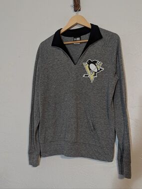 Womens Pittsburgh Penguins Hockey Long Sleeve Pullover Cute Warm Comfy Layer